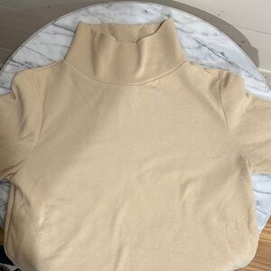 Dudley Stephens Tan Fleece Turtleneck
